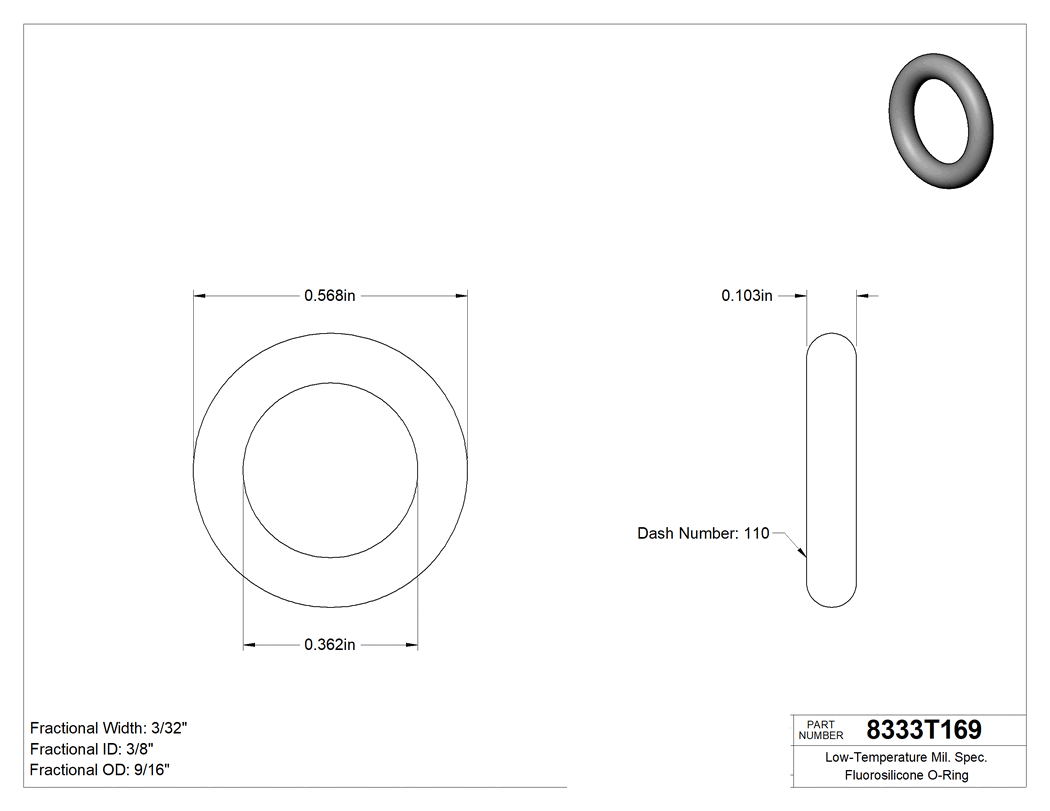 Technical drawing - 8333T169